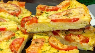 Pizza di zucchine e pomodori al forno golosa leggera e veloce  SaporitoTV [upl. by Shir149]