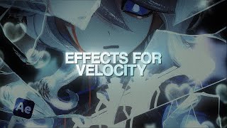 RARE VELOCITY EFFECTS  after effects [upl. by Romonda333]