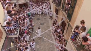 Batalla dels moros i cristians de Pollença 2017 amb cablecam [upl. by Lleddaw442]