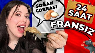 24 SAAT FRANSIZ GİBİ YEDİM 😋 Soğan Çorbası Ratatouille Kruvasan [upl. by Olcott]