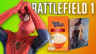 SPIDERMAN UNBOXES BATTLEFIELD 1  RICE  Battlefield 1 [upl. by Sorci]