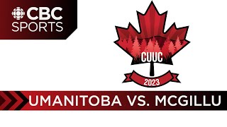 2023 Canadian University Ultimate Championships CUUC Tournament  UManitoba vs McGillU Open [upl. by Nilyad]