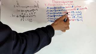 thermodynamique S1  Les différents types de transformation partie 4 [upl. by Webb]