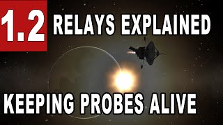 How to control probes far away in space with relays  Kerbal Space Program 12 [upl. by Hayikaz]