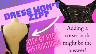 LEARN HOW TO CREATE A PERFECT CORSET LACEUP DETAILED StepbyStep Tutorial with my SECRETS [upl. by Nekcerb881]