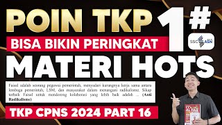 BOCORAN SOAL CPNS 2024 TKP [upl. by Trenna]