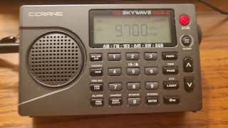 C Crane Skywave SSB2 Shortwave 090924 Radio New Zealand International in English from Rangitaiki [upl. by Nylorak857]