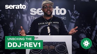 Pioneer DJ DDJREV1 Unboxing  First Look with Serato [upl. by Yseulta]