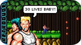 Contra 30 lives cheat NES [upl. by Coppock]