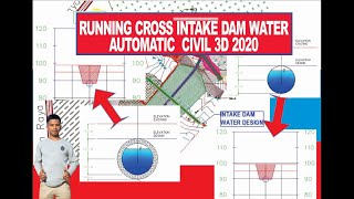 DAM WATERCreate or Running Cross Section Pipe Intake Composite ConcreteSteel Embung [upl. by Namrac460]