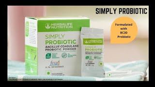 Herbalife Simply Probiotic की विवरण सामग्री फायदे उपयोग [upl. by Latricia]