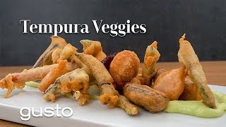 Crispy Tempura Veggies  The Urban Vegetarian [upl. by Gustafson404]