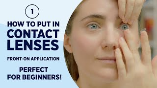 How to put in contact lenses  SUPER easy Method 1 [upl. by Nnylorac]