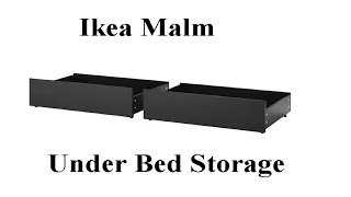 Ikea malm under bed storage system [upl. by Caputto]