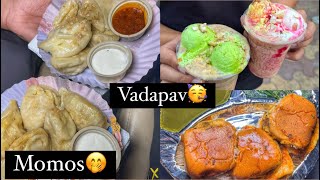 VIKASPURI STREETFOOD🥰  MUMBAI STYLE VADAPAV  STEAM MOMOS [upl. by Jowett]