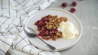 Crumble od malina kao zdravi doručak  recept [upl. by Boiney764]