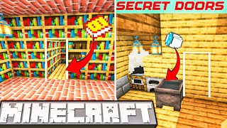 How To Make A SECRET Bookshelf Door In Minecraft Hindi EASY Tutorial [upl. by Werbel]