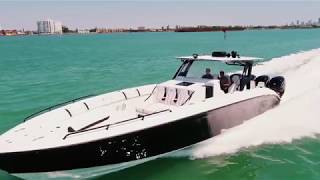 Midnight Express 43 Open Powered By Quad 627 Seven Marine [upl. by Annaehr]