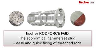 Easy and quick fixing of threaded rods  Threaded rod plug RODFORCE FGD [upl. by Llerrej536]