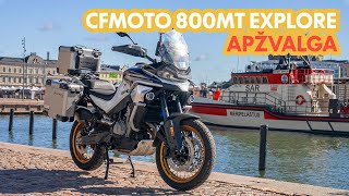 CFMOTO 800MT Explore apžvalga  Po Midnight Sun Ride kelionės [upl. by Delija]