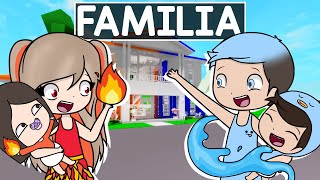 Adopté a Mi Propia Familia de ELEMENTOS en Brookhaven Roblox [upl. by Kokoruda]