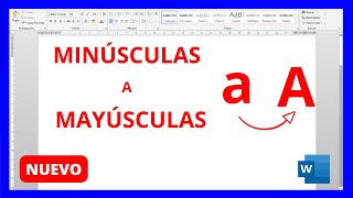 Cómo CAMBIAR MAYÚSCULAS a MINÚSCULAS en WORD [upl. by Ellessig]