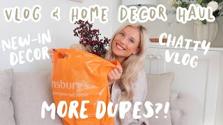 CHATTY VLOG  SPEND A DAY WITH ME HOMEWARE SHOPPING DUPES amp NEW IN SAINSBURYS AUTUMN DECOR HAUL [upl. by Rachael]