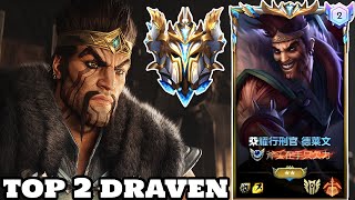 Wild Rift Draven  Top 2 Draven Gameplay Rank Sovereign [upl. by Nilyam]