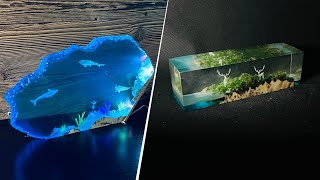 Epoxy Resin Creative Ideas  Resin Art [upl. by Nemracledairam464]