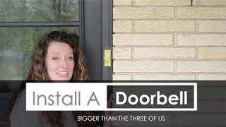 How to Install A Doorbell Button [upl. by Doowyah406]