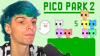 STREAMERS CON PROBLEMAS JUEGAN PICO PARK 2 [upl. by Whale262]