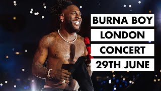 🔥 Burna Boy Live in London  Epic Concert Vlog  June 29 2024 🔥 London Stadium [upl. by Oedama323]