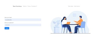Reactjs Simple Login Form with Reactbootstrap [upl. by Laemsi]