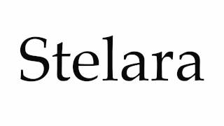 How to Pronounce Stelara [upl. by Jarlath804]