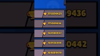 200 million trophies 💀💀 shorts brawlstars trophies [upl. by Mick]