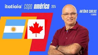 ARGENTINA X CANADÁ AO VIVO NA ITATIAIA  REACT DA COPA AMÉRICA 2024 [upl. by Latashia83]