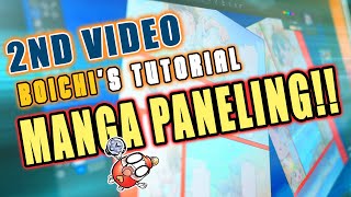 TUTORIAL 001 MONTAGE THE WORLD EASIEST MANGA PANELING [upl. by Nylassej689]