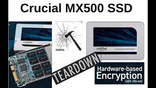 Crucial MX500 SSD MX500 Unboxing teardown SATA SSD crucial [upl. by Niabi]