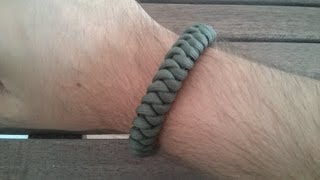 Paracord Armband Snake Knot mit Diamantknoten [upl. by Anayt]