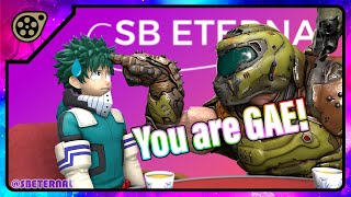 Doom Slayer vs Deku  Why are you gae [upl. by Neerehs]