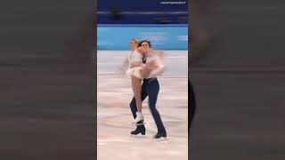 Figure skating Kirsten MOORE TOWERS Michael MARINARO Łyżwiarstwo figuroweOlympicsPEKIN2022 shorts [upl. by Valma590]