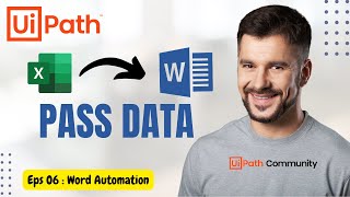 6 UiPath  Insert DataTable in Document  Pass Data from Excel to MS Word  UiPath Word Automation [upl. by Aninaj]