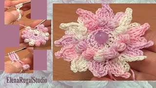 How to Crochet Flowers Free Patterns [upl. by Erasme]