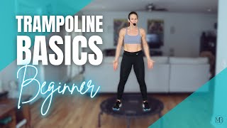 Trampoline Basics 15 MIN Rebounder Workout  Beginner Bounce Cardio [upl. by Chamkis520]