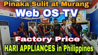 Web OS TV  Android TV  Factory Price Pinaka Sulit at Murang Appliances HARI APPLIANCES [upl. by Ecnatsnok913]