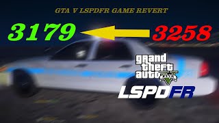 GTA V LSPDFR Game file revert from 3258 to 3179 [upl. by Ymmor]