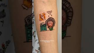 Tatuaggio per sua nonna ispirato a Nostalgia di inside out by ETHEREA TATTOO [upl. by Layor]