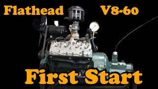 1937 Ford Flathead V860hp first start [upl. by Emorej61]