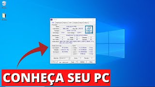 CPU Z Programa que mostra as caracteristicas do seu computador [upl. by Annawaj]