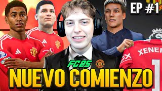 COMENCE UN MODO CARRERA EN EL FC 25 CON EL MANCHESTER UNITED DE ENTRENADOR EPISODIO 1 [upl. by Atinhoj]